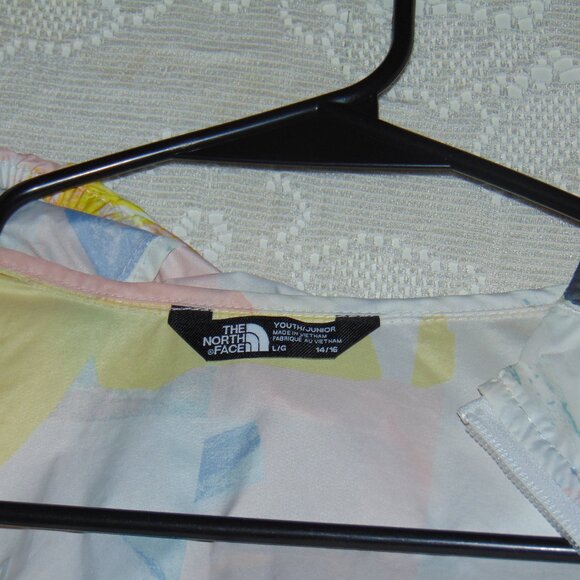 The North Face Windbreaker Jacket Girls L 14/16 Multi Colorbock Rain Coat Youth - Picture 11 of 11